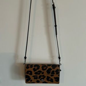 Coach leaopard crossbody bag